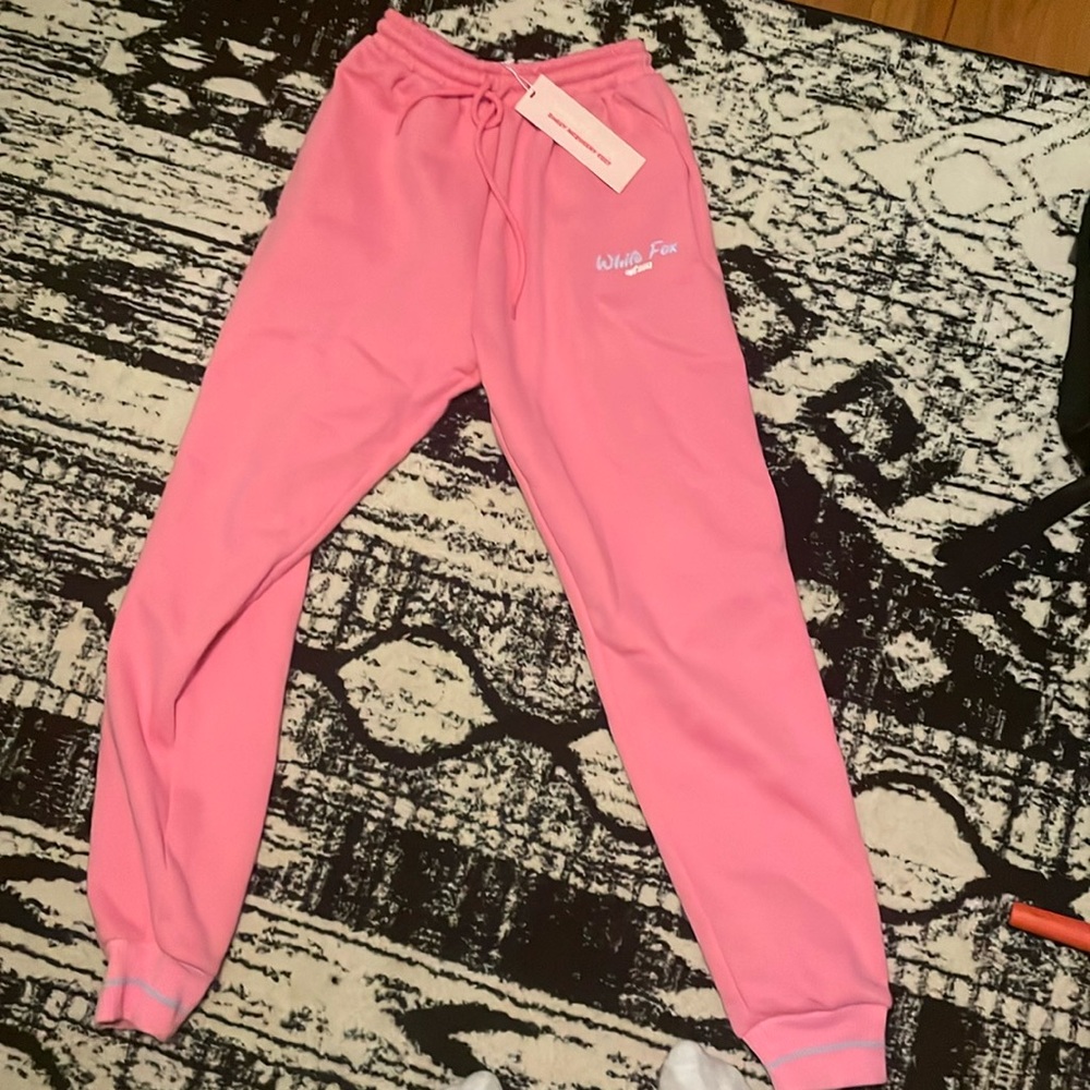 White Fox x Darcy Mcqueeny Edit Pink sweatpants